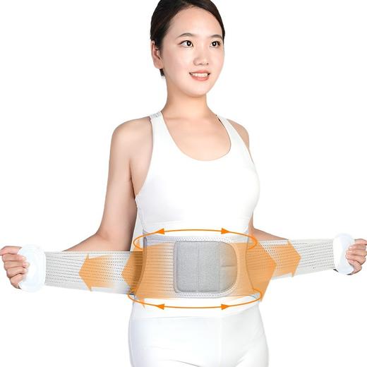 【四季通用】环绕支撑护腰带 曲度记忆钢板反撑加压带 立体高弹透气磁石腰腹带 商品图4