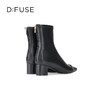 Dfuse迪芙斯秋冬新款方头小香风弹力短靴瘦瘦靴女DF34116277 商品缩略图6