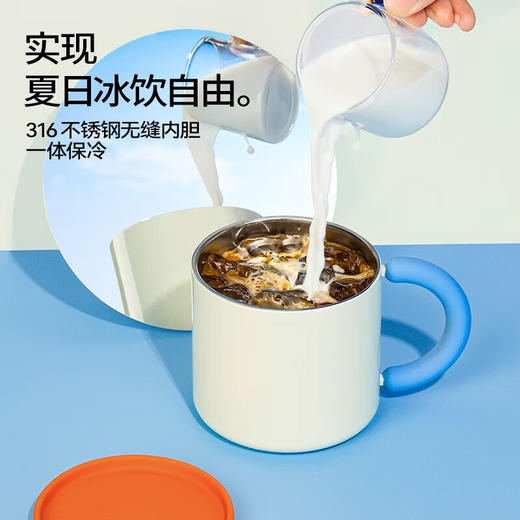 和序马克杯带盖保冷咖啡杯女高颜值办公室桌面水杯子手柄杯chakolab 胖可丁 商品图6
