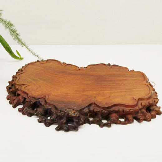 大红酸枝底板底座（不规则） 商品图1