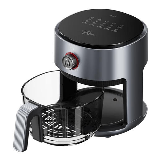 米技（MIJI）德国米技生活可视玻璃空气炸锅智能菜单 AF-L3012 典雅灰 商品图2