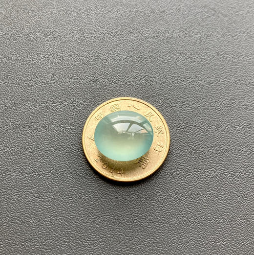 高冰种蓝水翡翠大蛋面鸽子蛋 商品图6