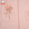 棉果果春秋款新疆彩棉送围嘴哈衣爬服对开连体衣M321722122195 商品缩略图4