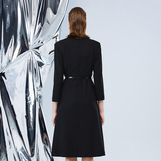 EITIE爱特爱冬季新款显瘦通勤百搭时尚收腰西装连衣裙7607304 商品图4