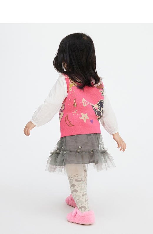 jnby  23年秋款  羊毛提花开衫式毛衫马甲 YN9310160 商品图4