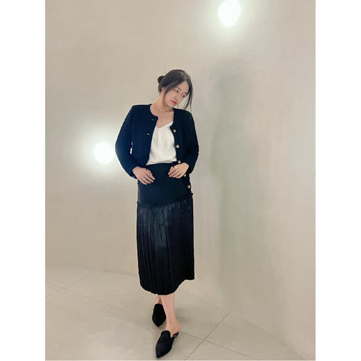 25特价 2308405   镜面百褶拼接半裙 商品图12