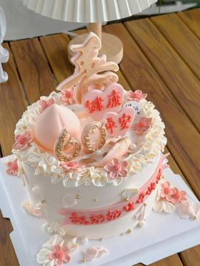 【生日蛋糕】粉色祝寿款
