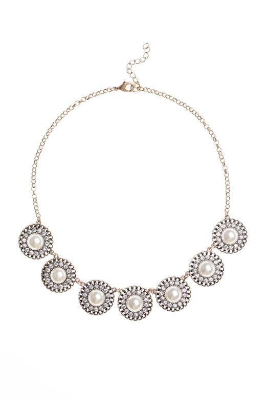 NOIR 复古珍珠串联项链 3521 商品图1