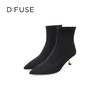 Dfuse迪芙斯秋款尖头细跟高跟弹力短靴瘦瘦靴DF34116077 商品缩略图5