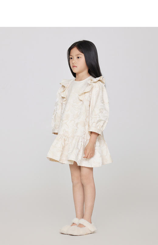 jnby  23年秋款  精致提花短袖连衣裙  1N9G11690 商品图4