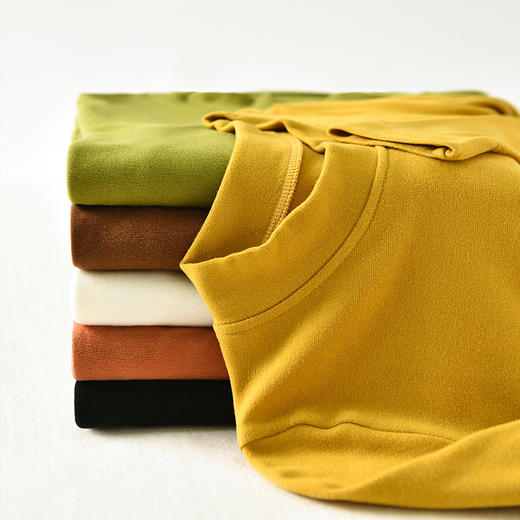 秋冬必备！德绒半高领打底衫，双面磨毛发热上衣，穿上瞬间暖意十足，内搭外穿皆可，轻松搭配各种款式！ 商品图1