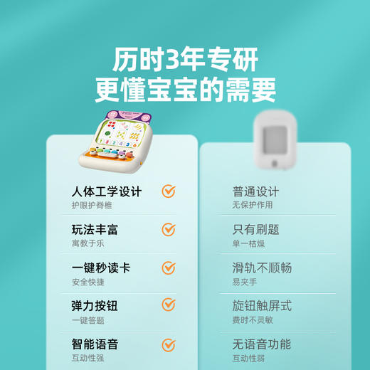 艾蒙岛早教机儿童逻辑思维训练机学习机卡片3岁幼儿益智电脑玩具 商品图2