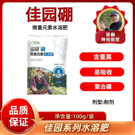 佳园硼   聚合硼    微量元素水溶肥    100克/袋 商品图0