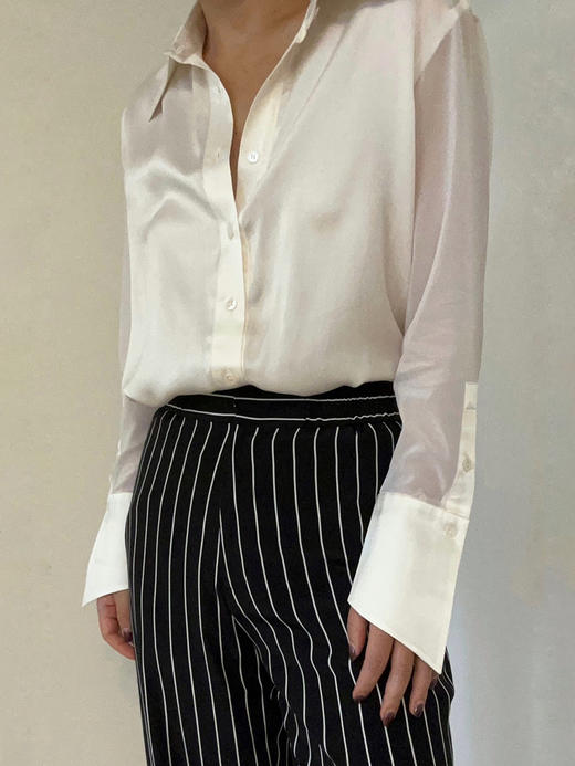 LCM｜Midnight Tulip Silk Shirt [真丝衬衫 ] 【定制尺码加收10%定制费】 商品图4