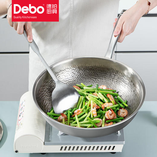 Debo德铂费迪南德纯钛物理不粘炒锅炒菜锅 商品图3