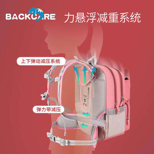 backcare爵士款儿童护脊书包北欧风范 商品图3