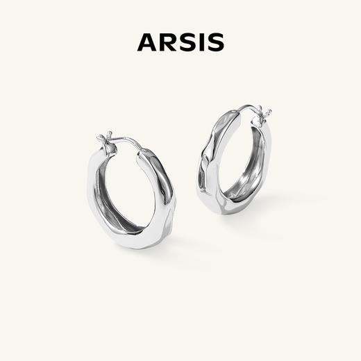 ARSIS ｜自由搭配系列 流光潺流耳圈 商品图0
