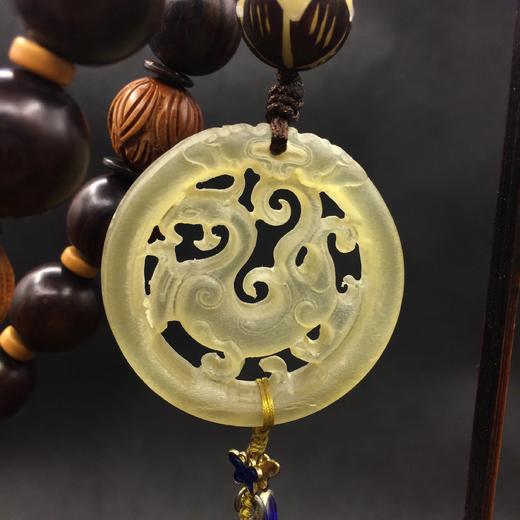 菊斋良品精致好物车挂十八子羊角龙佩 商品图1
