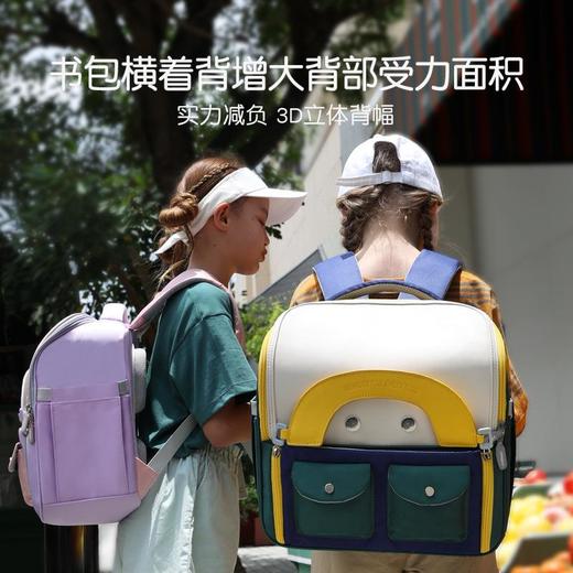 彩虹女孩书包新款小学生男女儿童护脊减负双肩包一二三四到六年级横版背包 商品图1