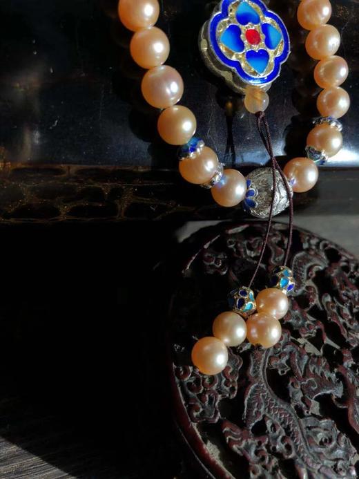 菊斋良品精致好物三十六子压襟粉珍珠景泰蓝 商品图8