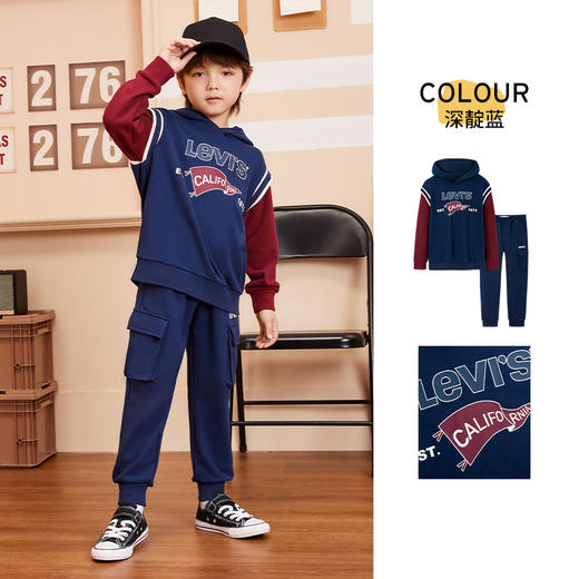 LEVIS 秋 大童小童 卫衣套装 LVN-T8-J601 商品图5