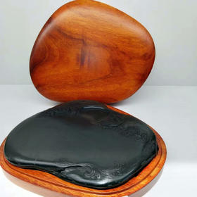 蛟龙戏水°歙砚003