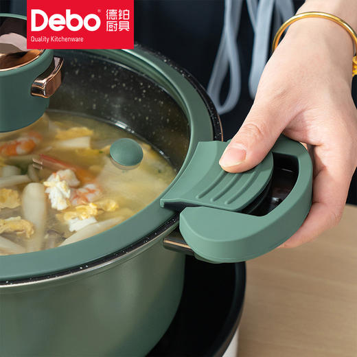 Debo德铂威特利微压锅复底不粘煲汤锅电磁炉明火通用 商品图4