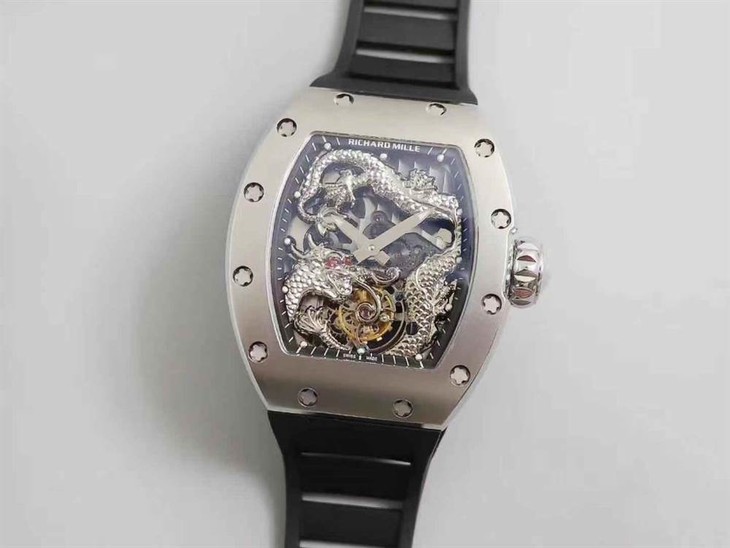 TW厂理查德米勒RM057成龙盘龙陀飞轮腕表-明星同款