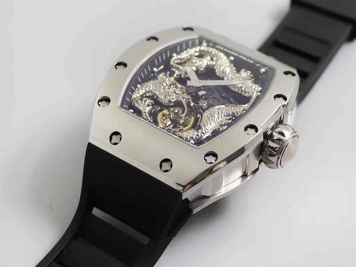 TW厂理查德米勒RM057成龙盘龙陀飞轮腕表-明星同款