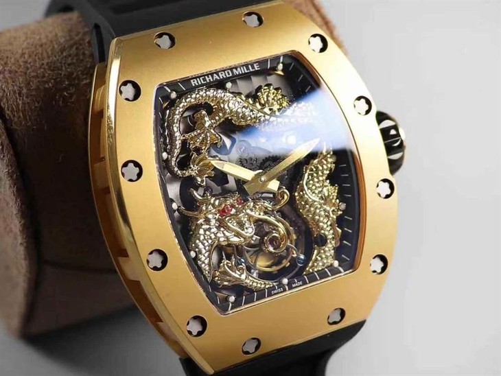 TW厂理查德米勒RM057成龙盘龙陀飞轮腕表-明星同款