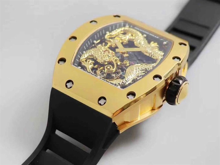 TW厂理查德米勒RM057成龙盘龙陀飞轮腕表-明星同款