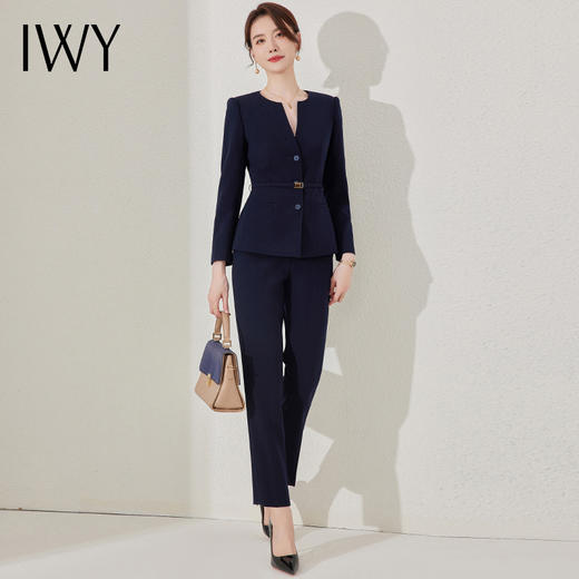 IWY/气质西装套装女春秋酒店经理工作服高端气质公务员面试正装小西服女23CP365 商品图1