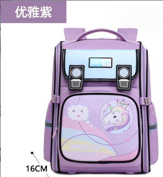 新款小学生英伦书包横版、竖版男女生防水轻便护脊双肩背包 商品图10