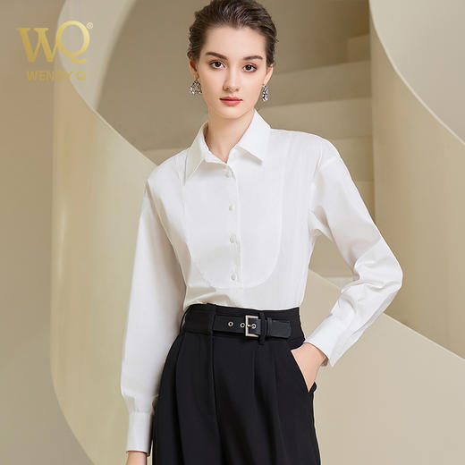 高档秋季衬衫女长袖时尚气质衬衣 商品图1