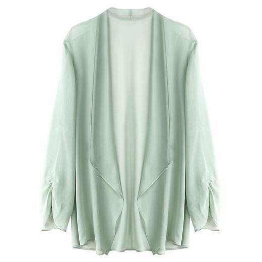 2023夏季新款雪纺衫大码防晒衣空调衫披肩外套沙滩服1781 商品图4