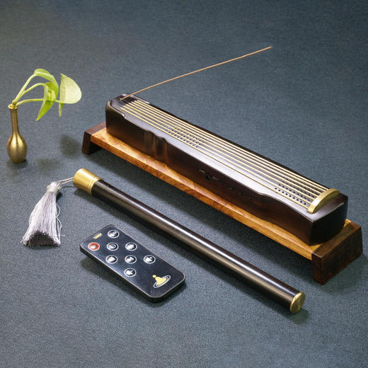 古琴蓝牙音响香具六件套 红木香具沉香插文创礼品理佛静心礼品 商品图1