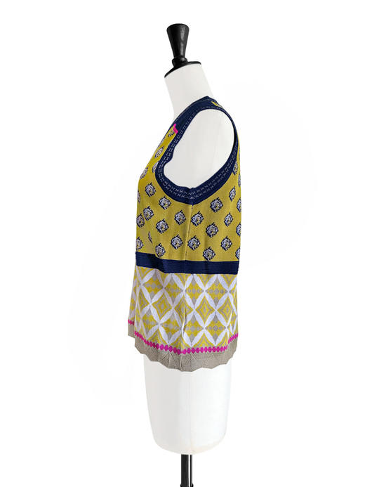 TYNVIE 针织马甲背心-芥绿印花 商品图5