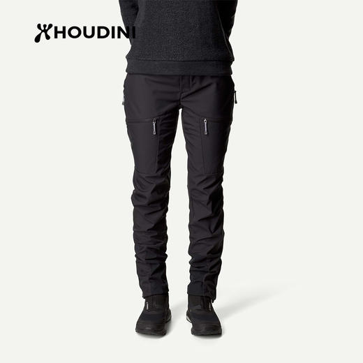 HOUDINI胡丁尼 Pace Pants 速度 女户外防风保暖徒步登山软壳长裤 800056 商品图0