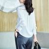 2023秋装新款衬衫女长袖宽松雪纺衫白色女士衬衣A2516 商品缩略图2
