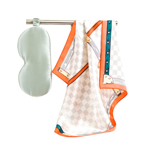 真丝眼罩丝巾组合 ES0001 商品图1