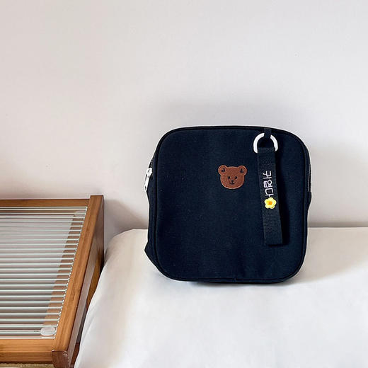【幼儿园可爱小熊书包】简约日系大容量双肩包，3-6岁男女童帆布小背包li  商品图5