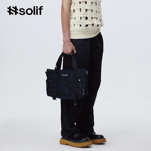 Solif原创包包休闲通勤单肩斜挎手提包女男新款流行包包 商品图2