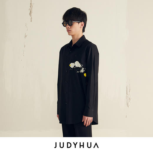 JUDYHUA 艺术家系列飞溅丙烯设计款衬衫男款 商品图2