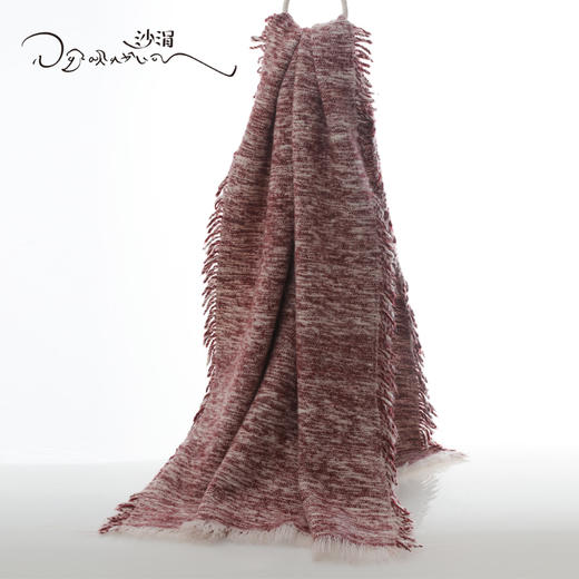 西藏手工艺氆氇双色披毯SJF95P563W 商品图5