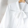 2023秋装新款衬衫女长袖宽松雪纺衫白色女士衬衣A2516 商品缩略图3
