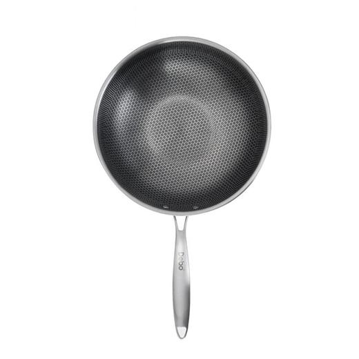 德铂Debo 不锈钢炒菜锅 DEP-DS192 32cm不带盖 无涂层炒锅 商品图1