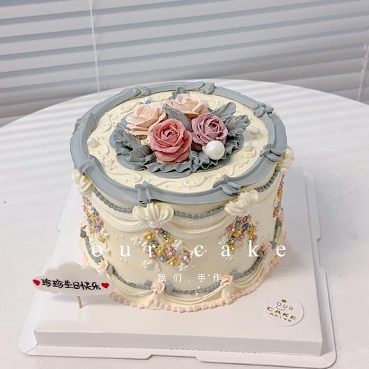 韩式裱花送女生女士蛋糕-低糖处理无添加 商品图1