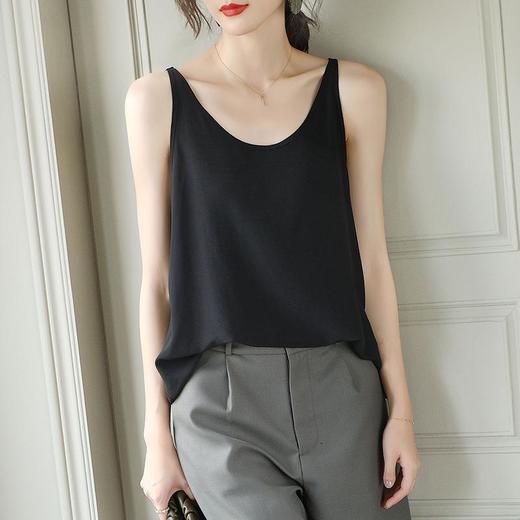 2023夏装小背心吊带休闲宽松大码吊带衫V领纯色简约1029 商品图1