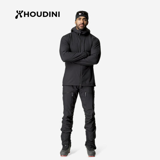HOUDINI胡丁尼 Pace 速度 户外男款软壳带帽外套 800055 商品图3