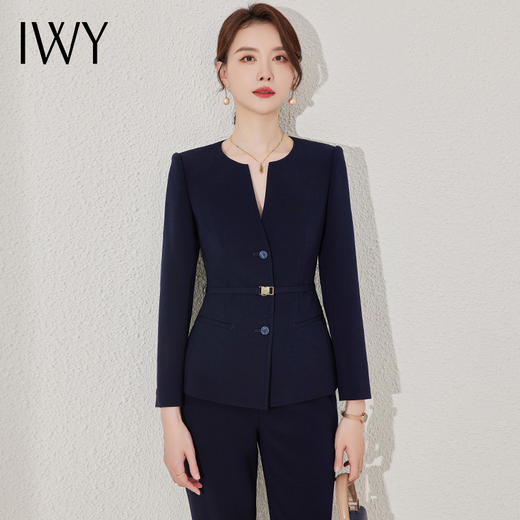 IWY/气质西装套装女春秋酒店经理工作服高端气质公务员面试正装小西服女23CP365 商品图0